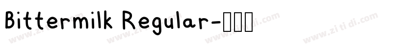 Bittermilk Regular字体转换